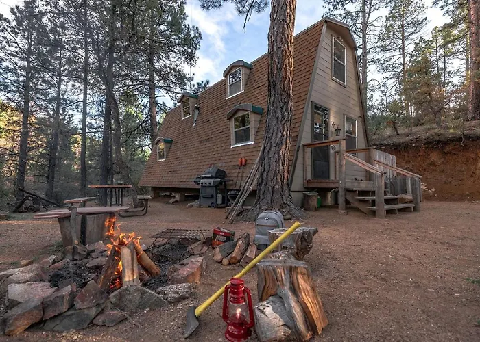 Chalet Cozy Rustic In The National Forest Near Lynx In Prescott, Arizona *